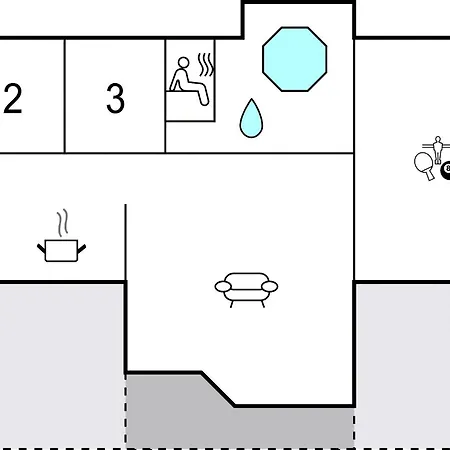 Ferienhaus Beautiful In Vaeggerlose With Wifi